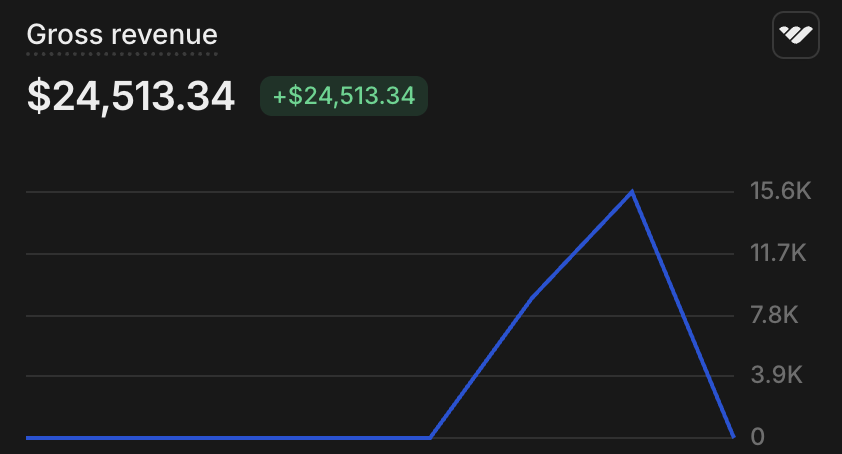 Stripe revenue screenshot