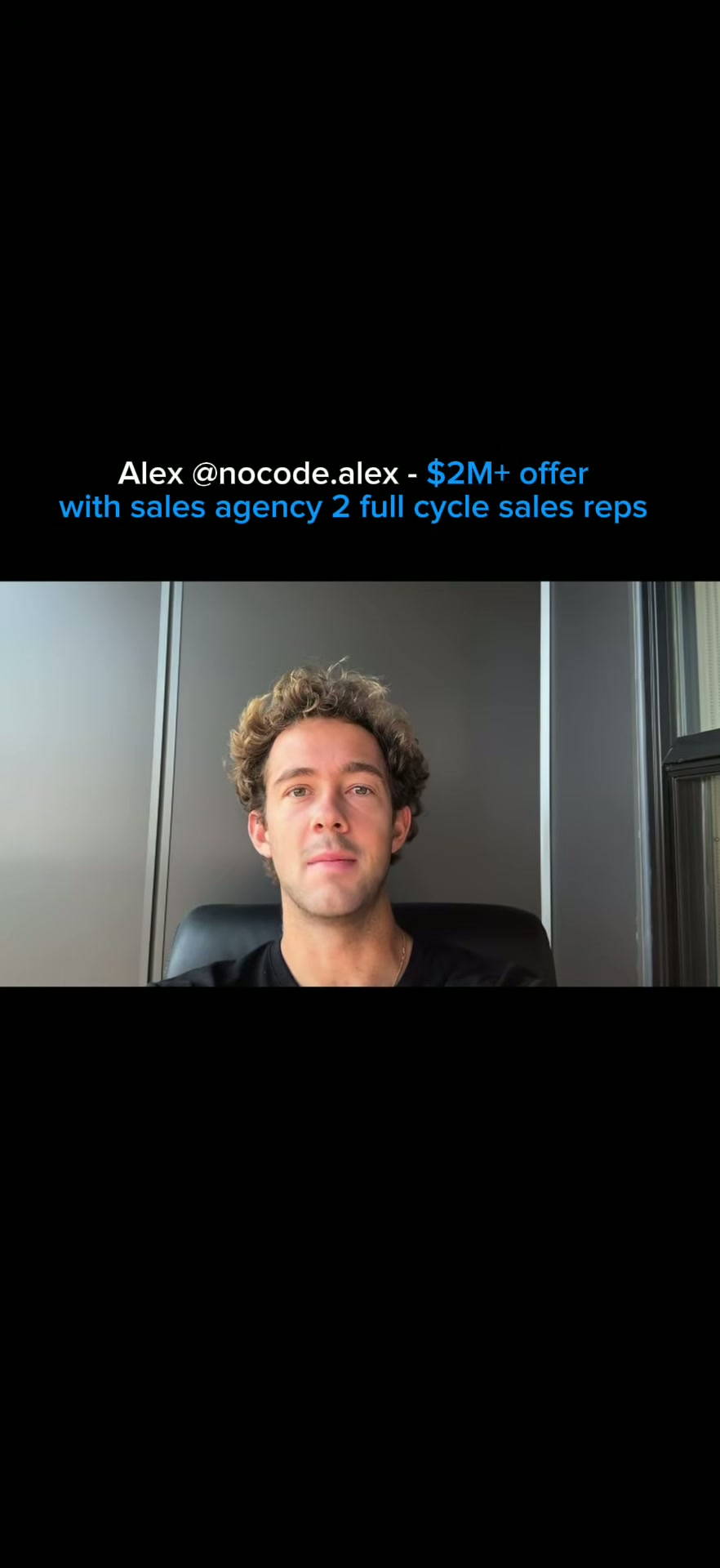 Alex — Staffed with sales reps for $2M+ offer