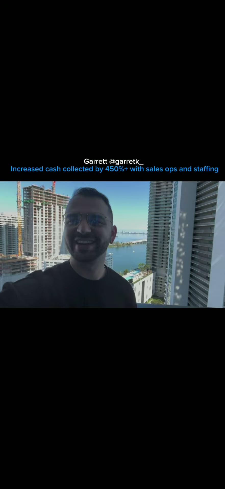 Garrett — 450%+ increase in cash collected with sales ops and staffing