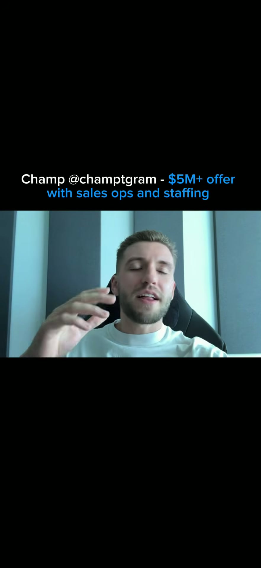 Champtgram — $5M+ offer with sales ops and staffing